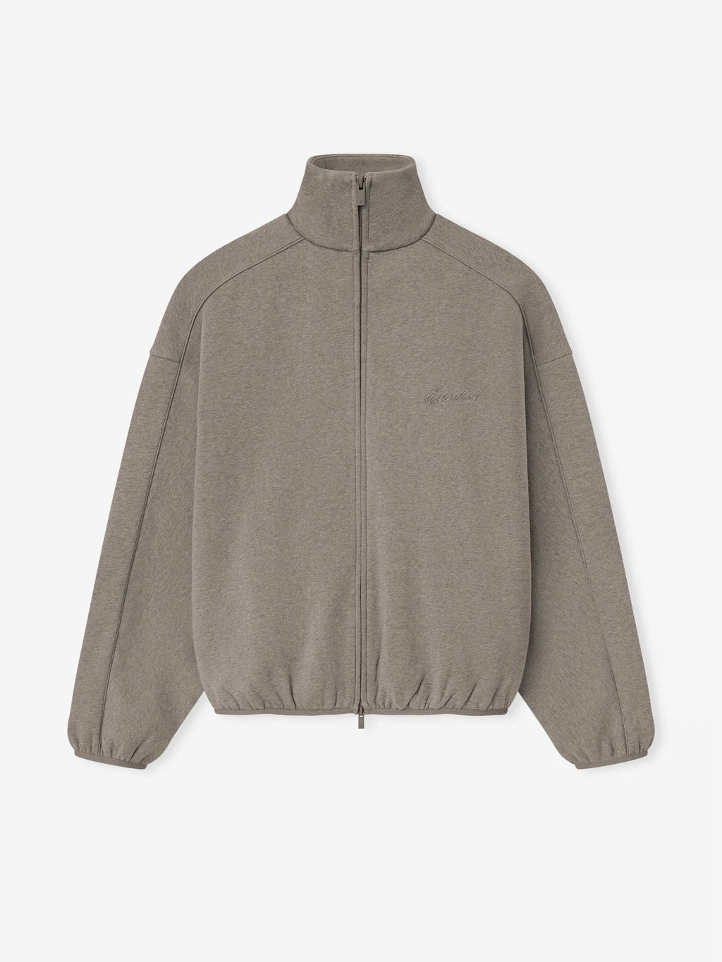 Modern Fleece Track Jacket With Piping