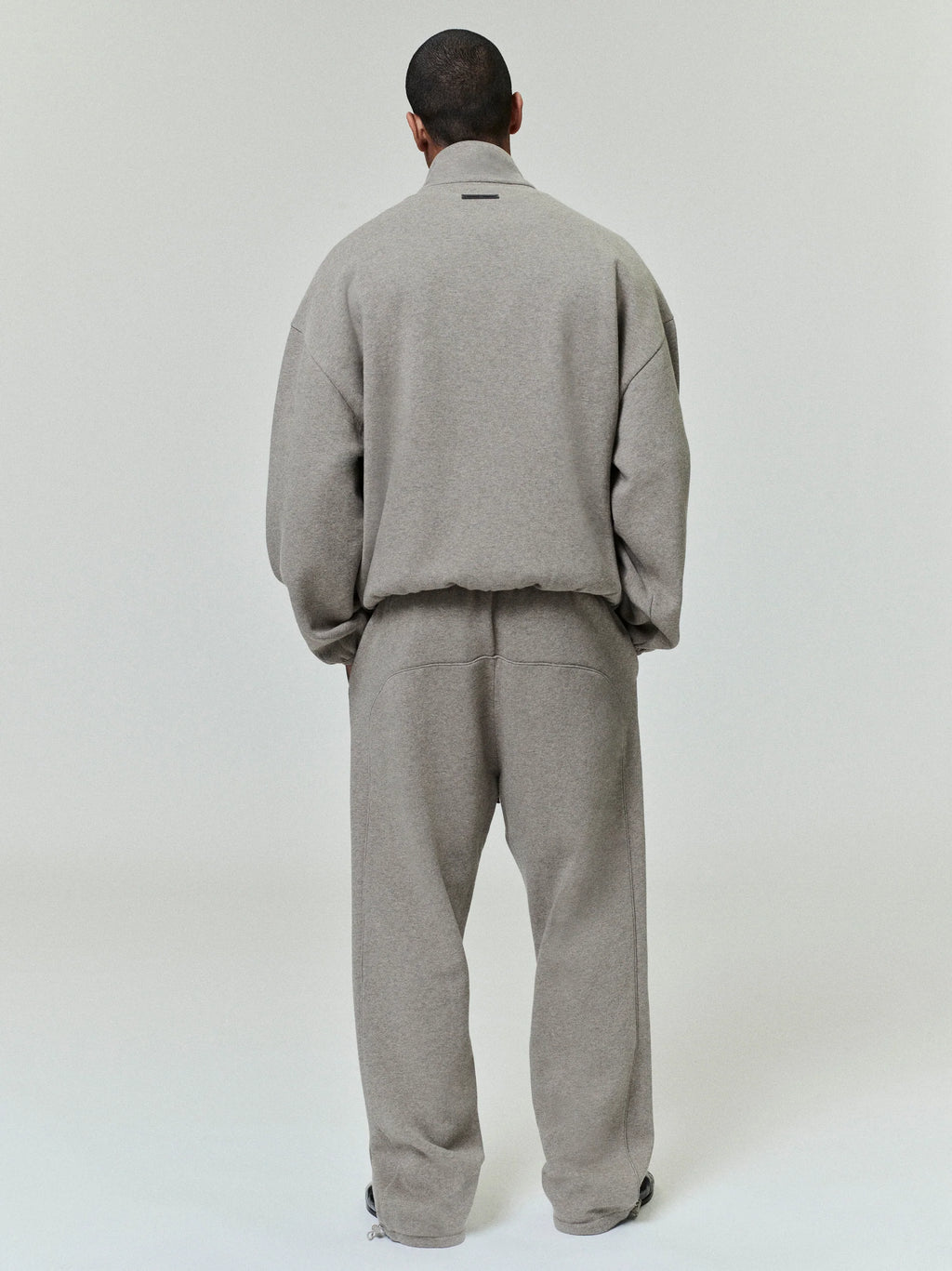 Modern Fleece Track Jacket With Piping